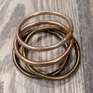 BUDHAGIRL All Weather Bangles Bracelet Set Of  4